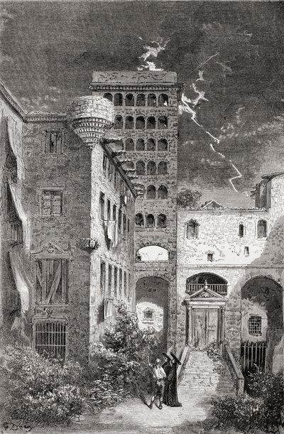 El Palacio de la Inquisicion in the 19th Century, 1878 by Gustave Dore